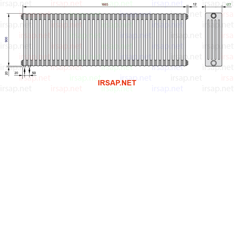 Радиатор IRSAP Tesi 50900/37 T18 CL 01